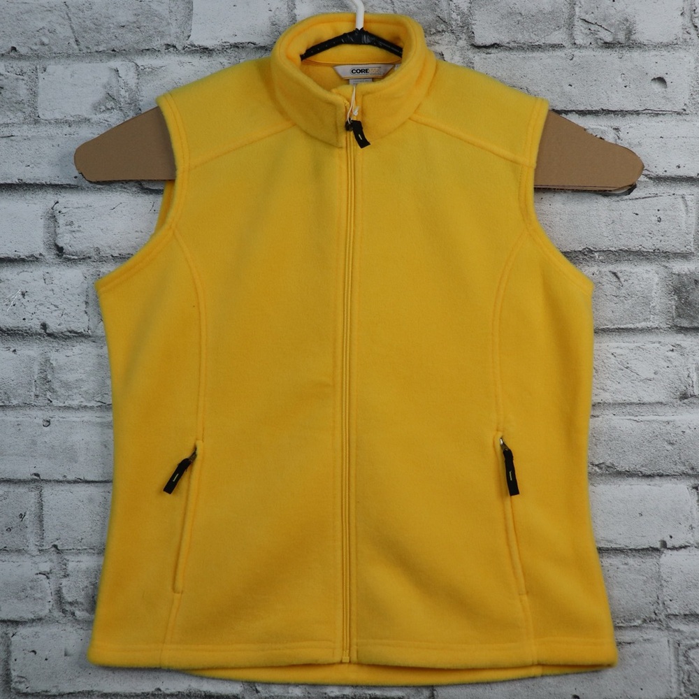 North End Core 365 Campus Gold Yellow Fleece Vest for Women Large 78191 NWT